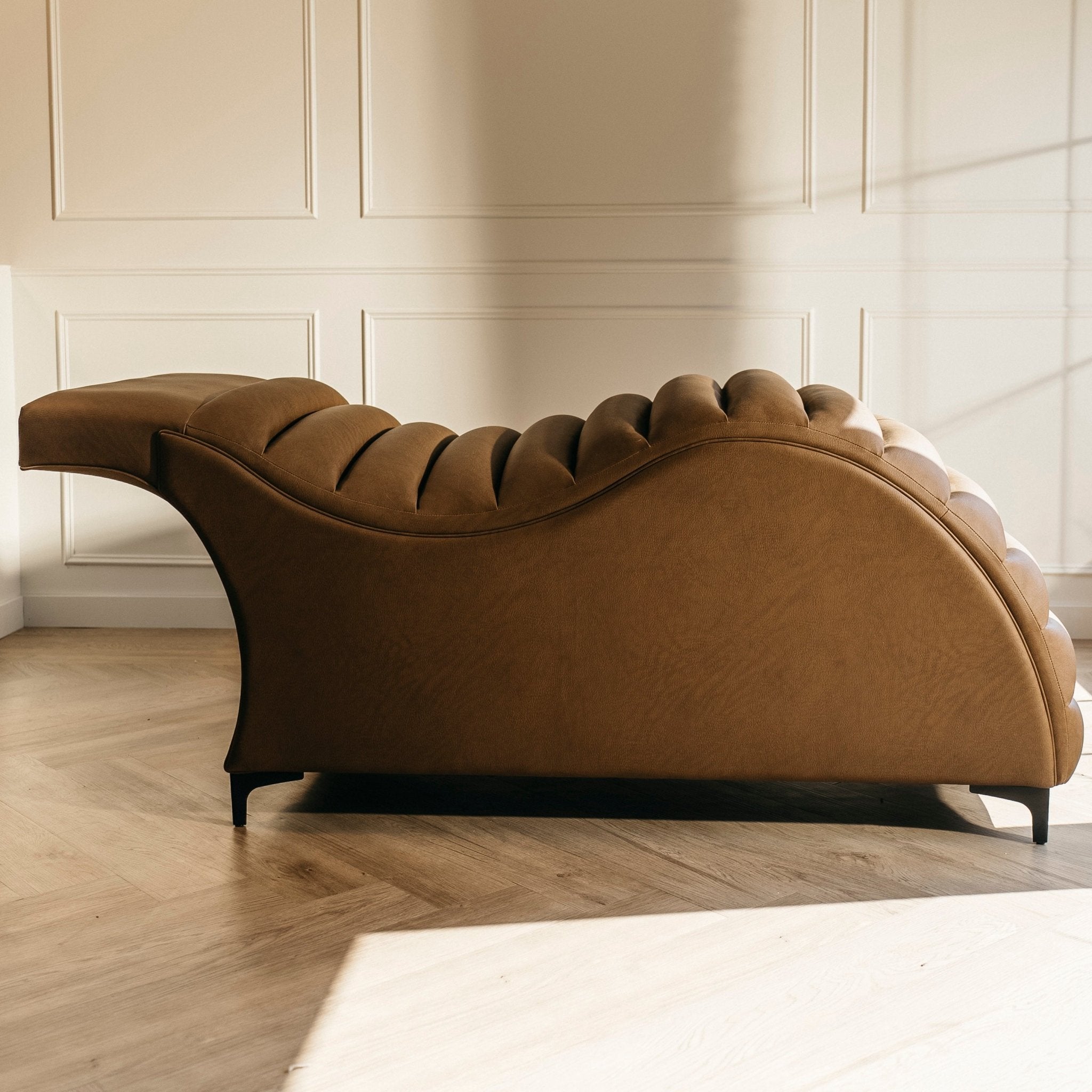 Edda Bed Collection - Plush + Oak