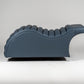 blue curved salon bed (State)